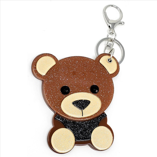 Korean Glass Mirror Keychain