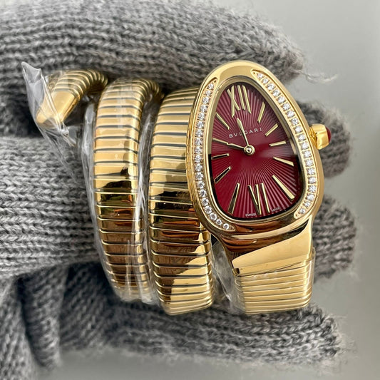 Spiral Watch Mehroon