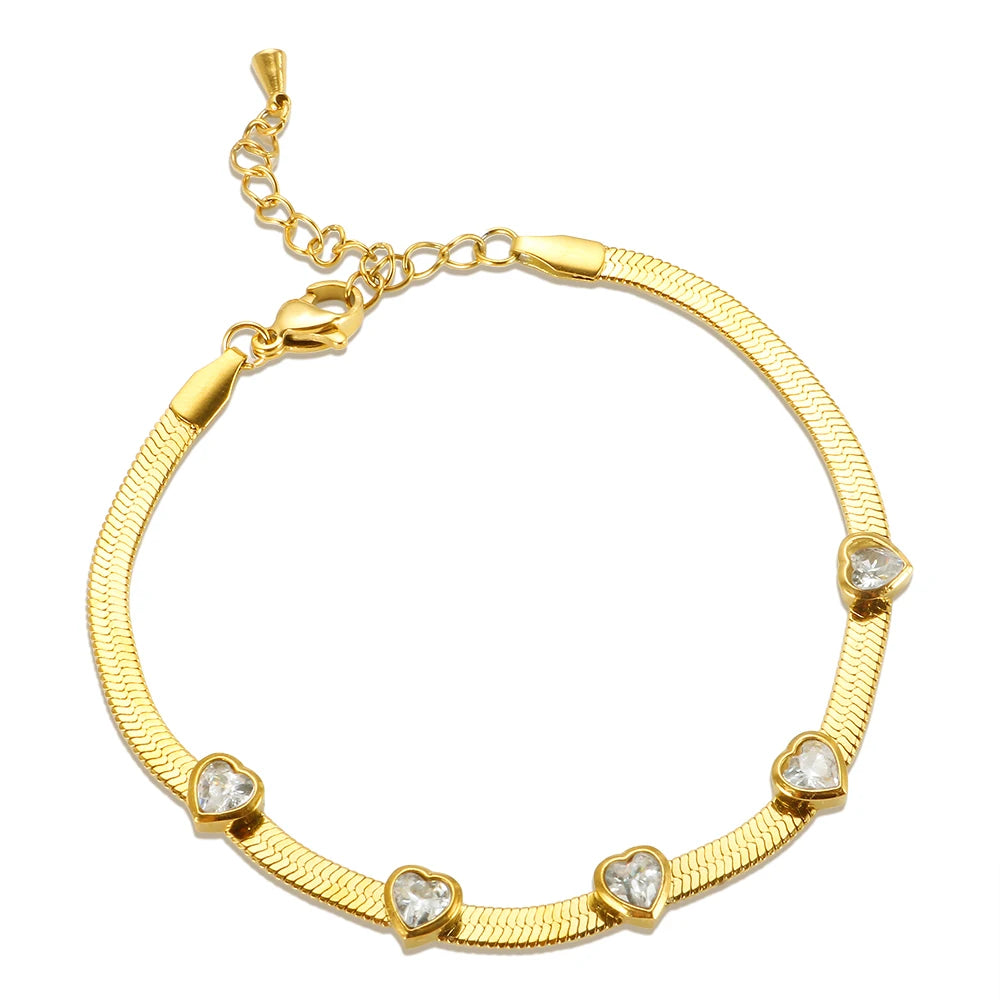 Heart Stone Bracelet